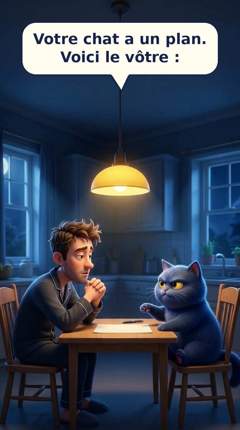 Votre chat a un plan. Voici le vôtre :