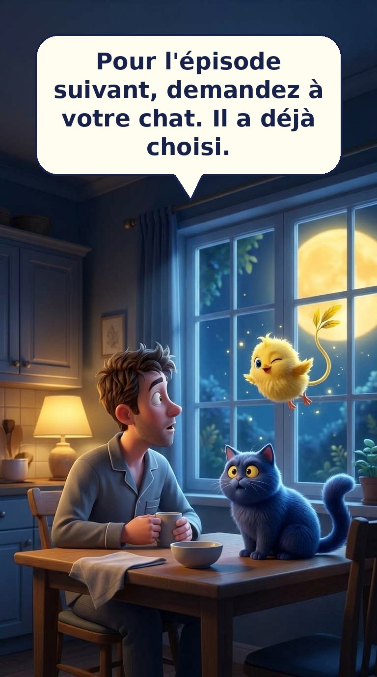 Pour l'épisode suivant, demandez à votre chat. Il a déjà choisi.